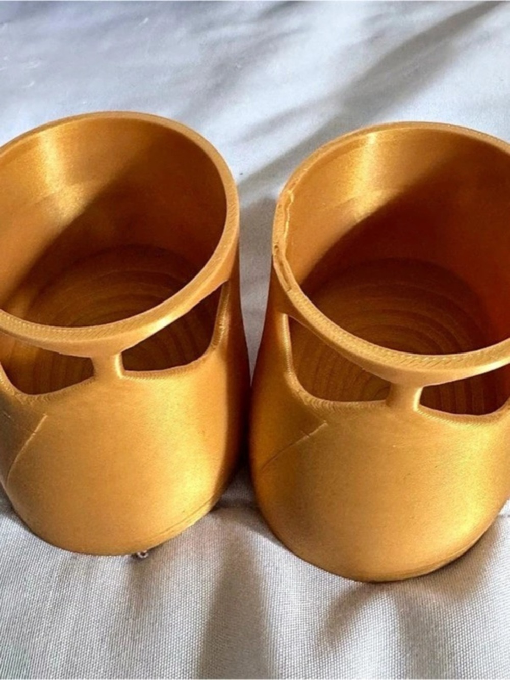 3D Printed Mary Jane shoes for Cabbage Patch Dolls - GOLD